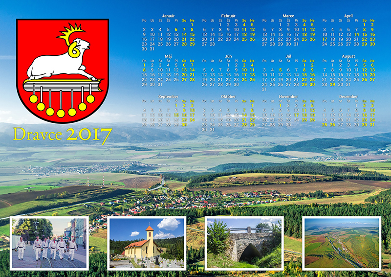 Návrh nástenného posterového kalendára pre obec