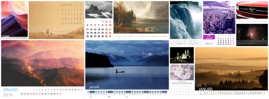 Šablóny kalendárov pre rok 2021