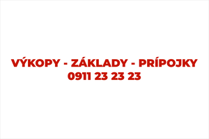 Reklamný polep na auto zemné práce: VÝKOPY - ZÁKLADY - PRÍPOJKY, stavebné výkopové práce, bager, inzercia, telefónny kontakt