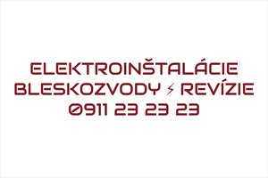 Technická nálepka na auto: ELEKTROINŠTALÁCIE a bleskozvody, certifikované revízie elektriny, firemná reklama s telefónom