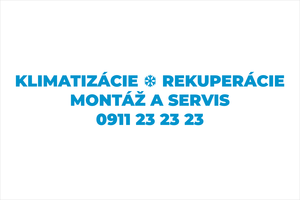 Nálepka na auto: KLIMATIZÁCIE A REKUPERÁCIE, montáž a servis klimatizácií, firemný polep na zadné sklo s telefónom