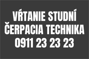 Biela masívna nálepka na auto: VŔTANIE STUDNÍ a čerpadlá, montáž čerpacej techniky a studniarske práce, reklama na auto s telefónom