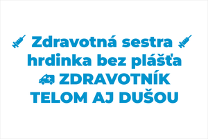 Set 2 vinylových nálepiek pre lekárov záchranárov a sestričky: Zdravotná sestra hrdinka bez plášťa, ZDRAVOTNÍK TELOM AJ DUŠOU