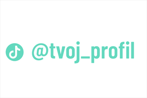 TikTok vizitka na bočné okno